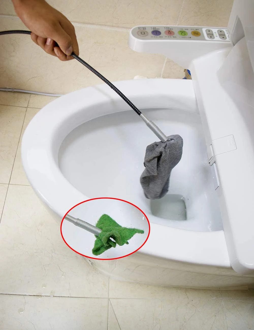 57cm Spring Pipe Dredging Tools Drain Snake Cleaner Sticks Clog Remover for Kitchen Bending Sink drain unblocker drain blaster drain plunger