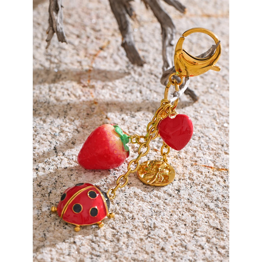 Yhpup Keychain for Women Stainless Steel