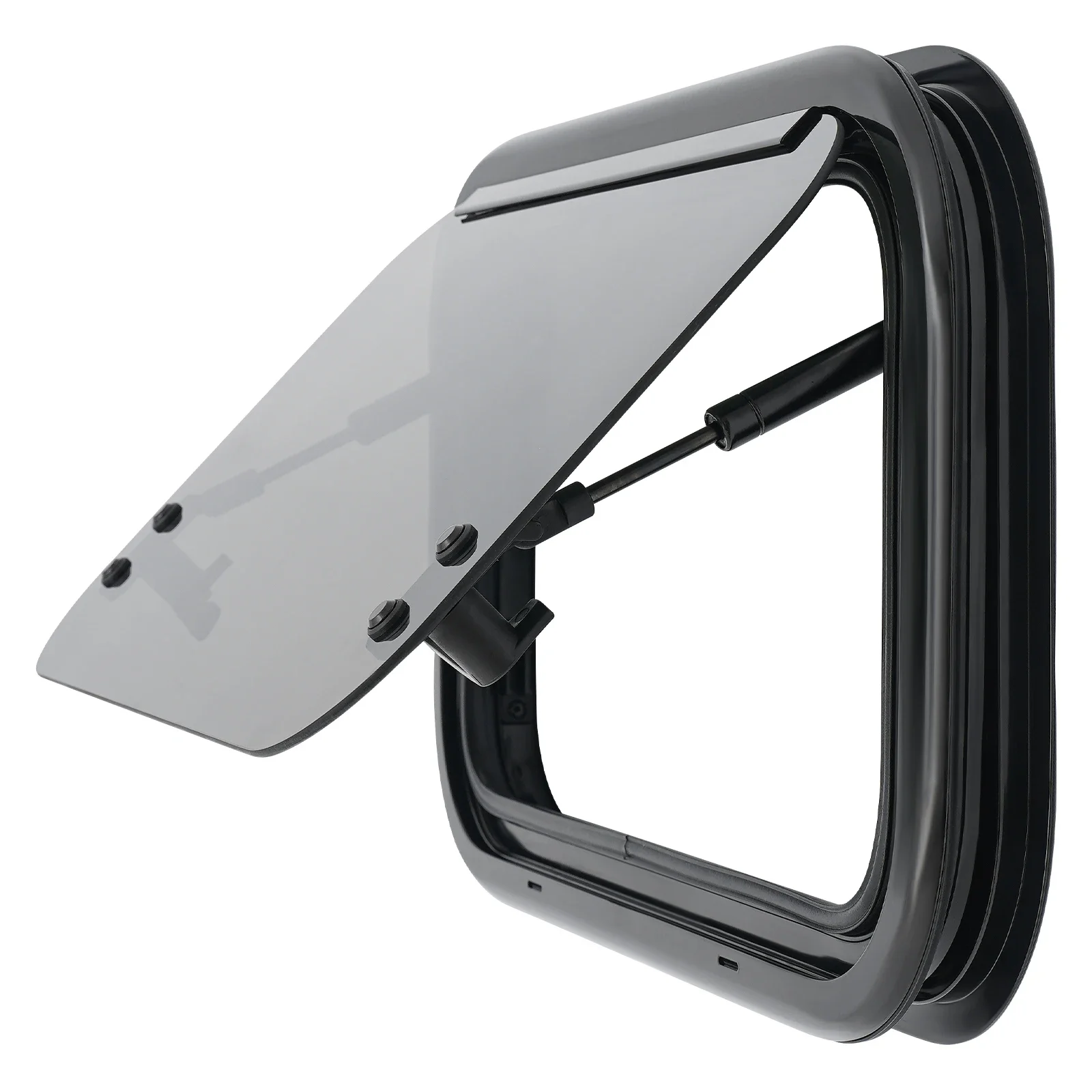 500 x 300 mm RV-Aussteckfenster mit abgerundeten Ecken und geraden Ecken aus gehärtetem Glas für Wohnmobile, Wohnwagen, Wohnmobile, mit Bildschirm – Detail 9