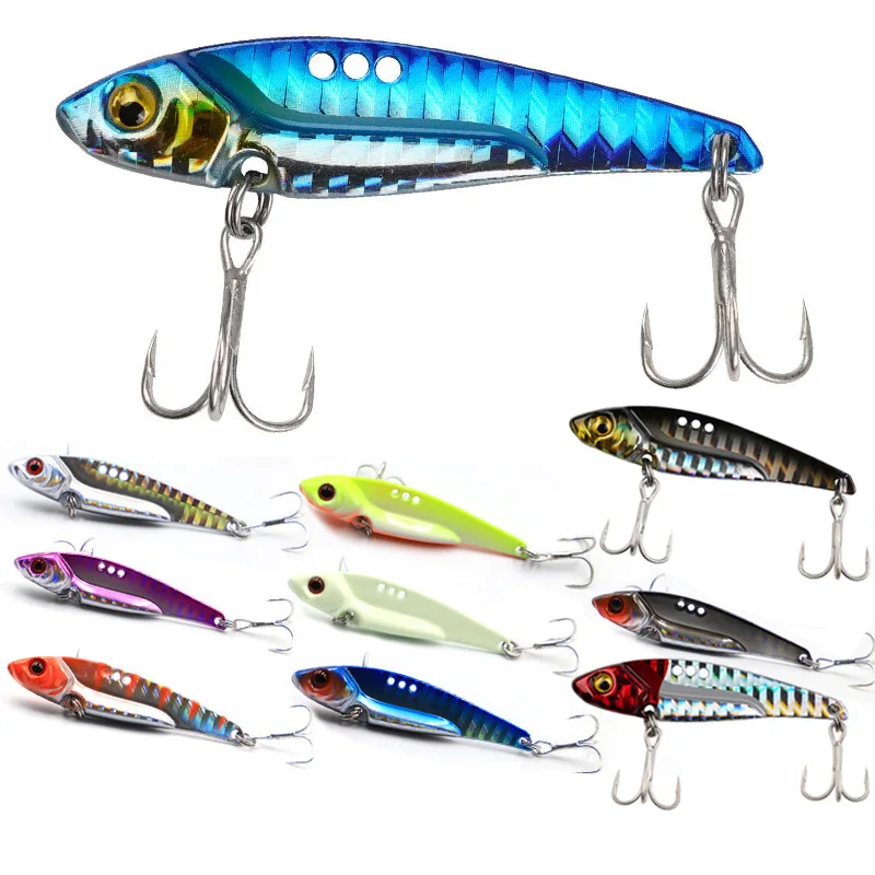 VIB Fishing Lure 7-18g Artificial Bait Blade Metal Sinking Spinner