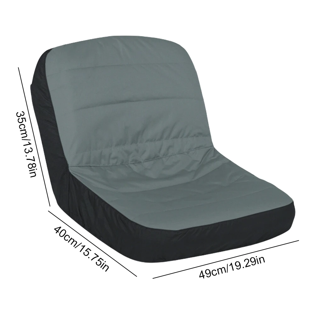 Mower Seat Cover Waterproof Lawn Tractor Seat Cover UV Resistant Riding Mower Seat Protector Cushion for 10-14 Inches High Seats