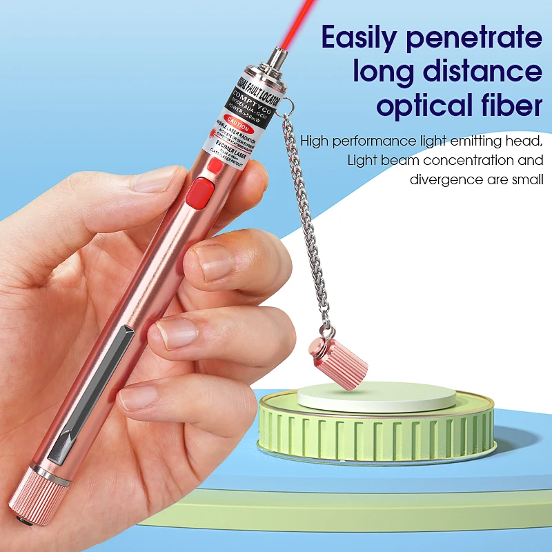 High Quality Rechargeable Visual Fault Locator Fiber Optic Cable Tester 1~50MW（optional）Visual Fault Locator SC/FC/ST