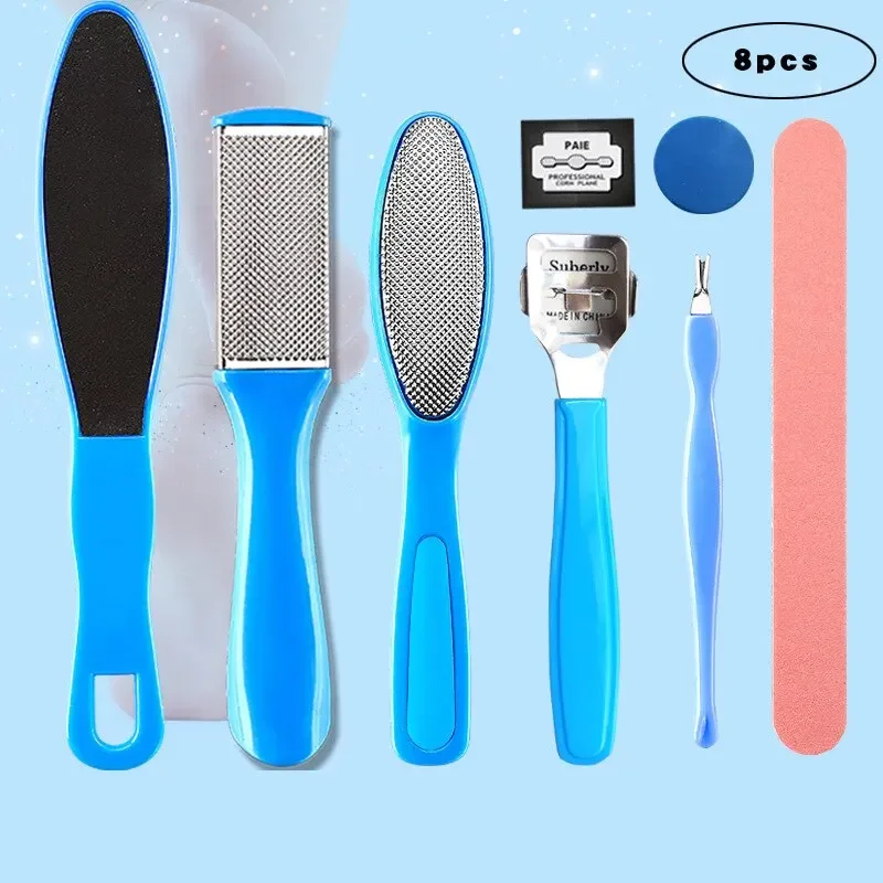 Foot File 8 Piece Set For Exfoliating Heel