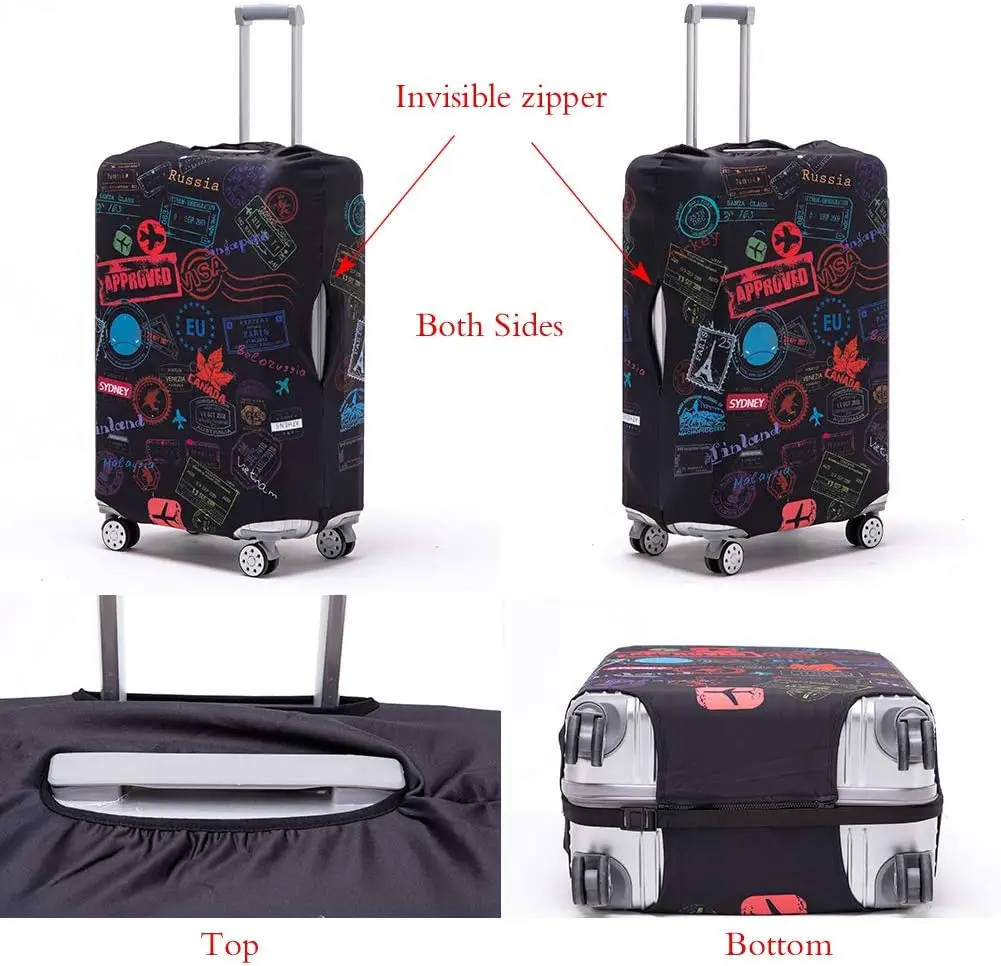 Thicken Suitcase Cover Elastic Washable  Luggage Protective Sleeve Apply to 18-32inch Travel Trolley Accessories Supplies