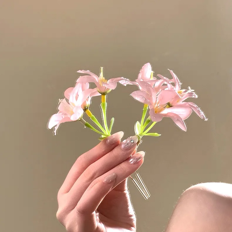 Sommerliche Strand-Haarspangen mit Blumen, neue süße Blumen-Haarclips, Haar-Accessoires für Frauen und Mädchen, Party-Haar-Accessoires – Detail 18