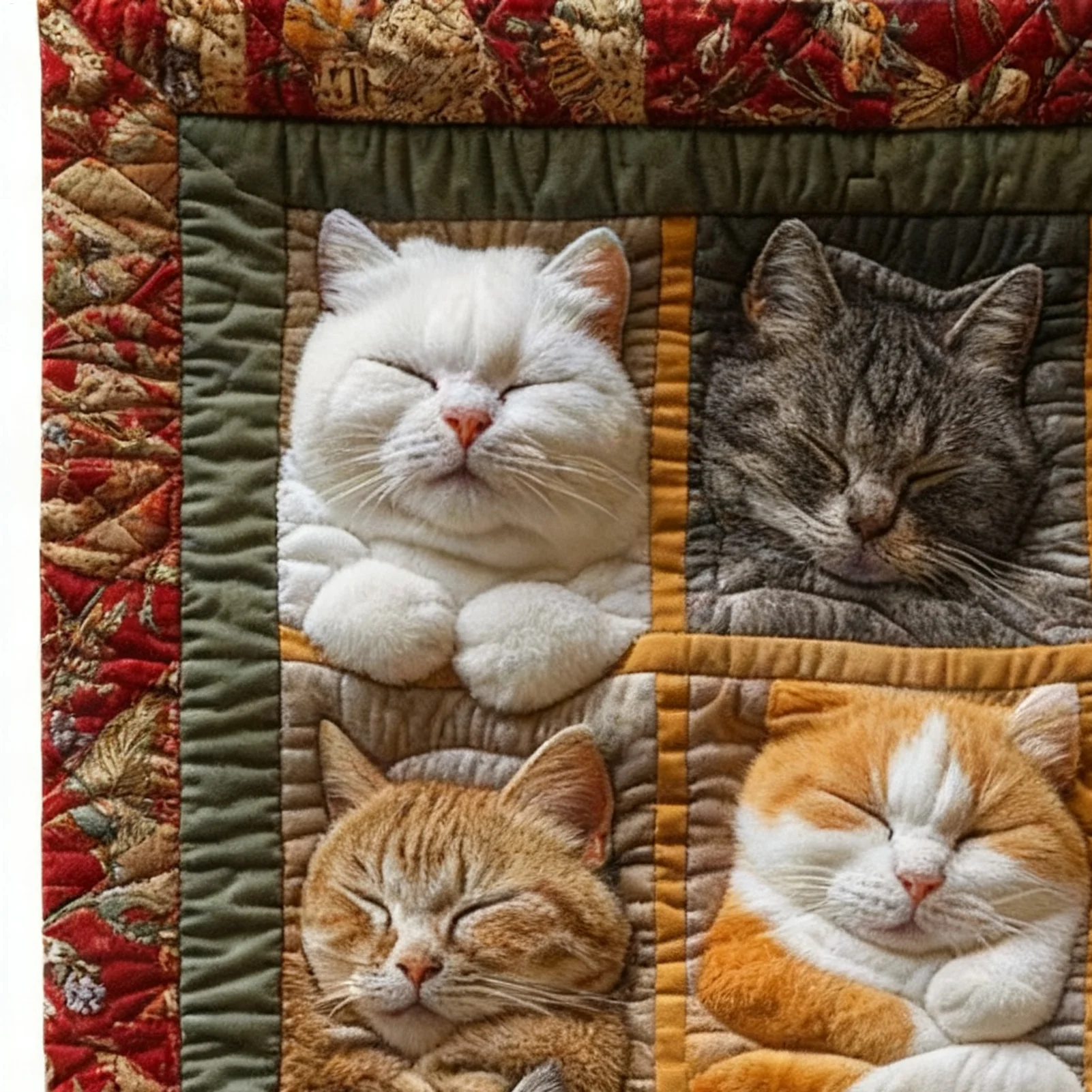 Sofa Blankets Adorable Warm Cat Print Pattern Flannel Throw Blankets for Sofa Couch Living Room Kitchen Bedroom Chair Car Bed - 5