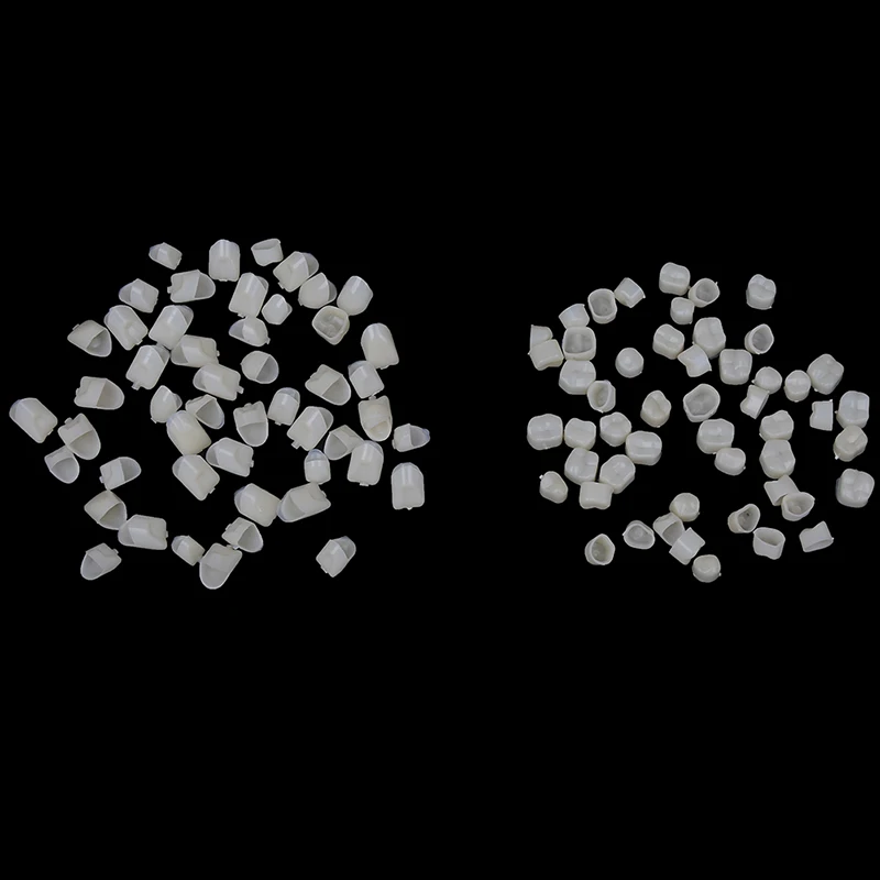 Dental Temporary Crown Material For Anterior 50 Pcs + Molar 50 Pcs Teeth Veneers Oral Care Tool Dental Treatment 2bags, tooth cover
