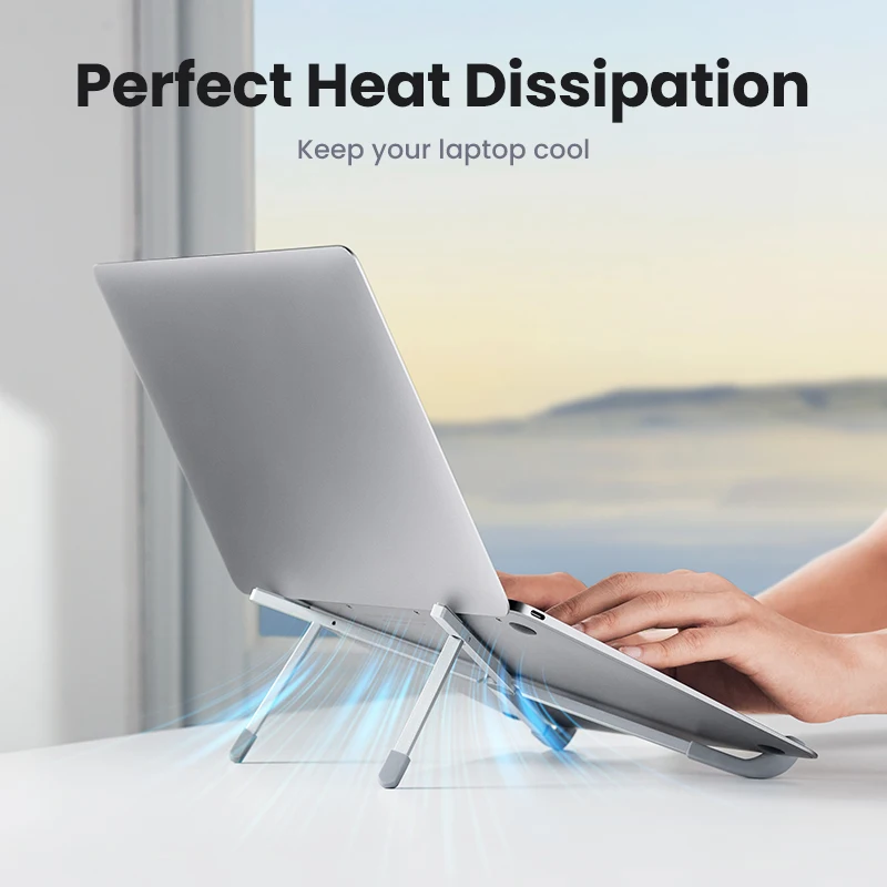 UGREEN Laptop Stand laptop stand mobile phone stand tablet bracket For Macbook Pro Foldable Aluminum Vertical Notebook Stand Laptop Support Macbook Air Pro Tablet Phone
