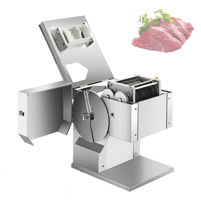 

Horizonal Electric Meat Slicer Commercial Meat Cutting Machine Stainless Steel Vegetables Fruits Meat Cutter Machine 850W