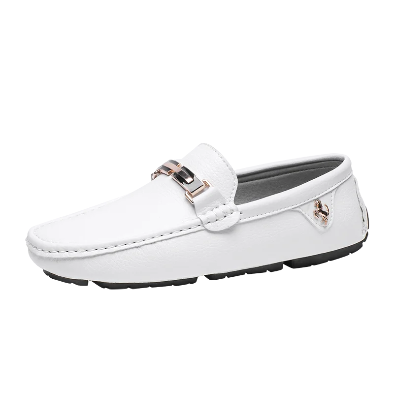2024 Slippery Shoes Luxury and Comfortable Soft Shoes - White Casual Shoes for Men