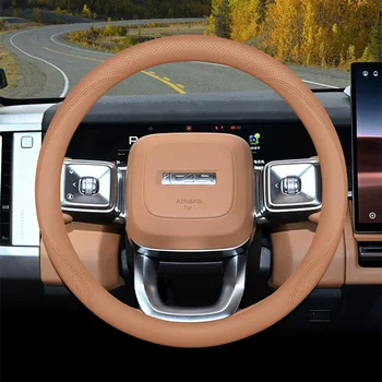 Copri volante in pelle intrecciata di alta qualità per Chery iCAR V27, accessori decorativi auto antiscivolo e resistenti all'usura