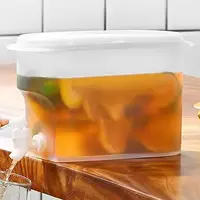 Distributeur de boissons pour réfrigérateur 2,8 l, bouilloire d'eau froide de grande capacité avec robinet, distributeur de boissons glacées, réfrigérateur avec robinet 2
