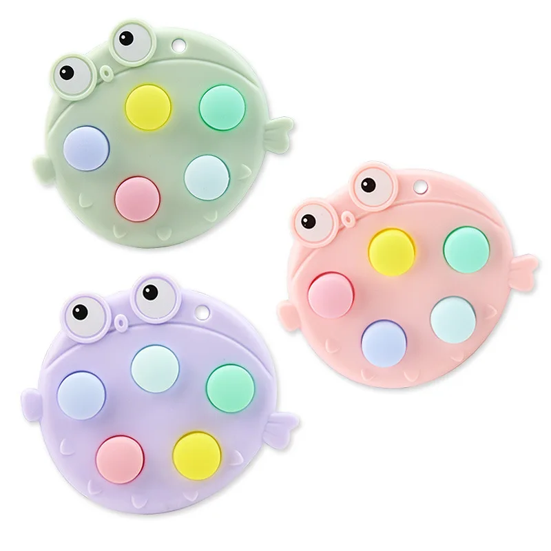 

Fashion Kawaii Antistress Push Button Fingertip Toys Keychain Fidget Children Sensory Toy Stress Relief Gift Pendant for Kids