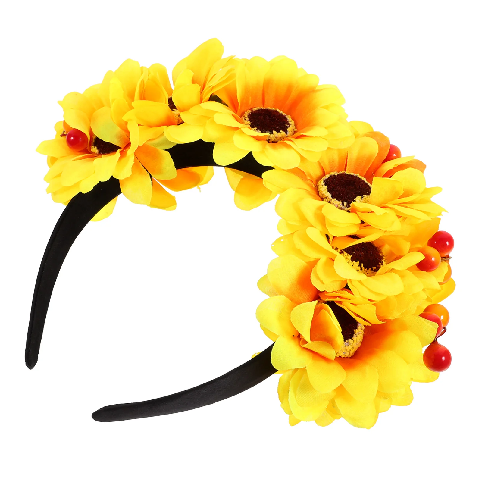 

Sunflower Decor Hairpin Headband Bride Accessories Girl Headdress Wedding Party Favors Headpiece Headbands Cosplay