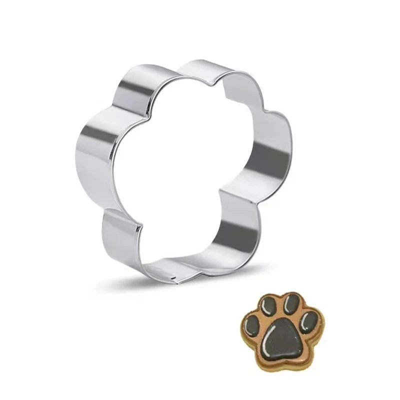 Description Picture 4 of itemDog Bone Cookie Cutter Mould Stainless Steel Dog Paw Dog Footprint Biscuit Mold Fondant Pastry Decor Baking Tools