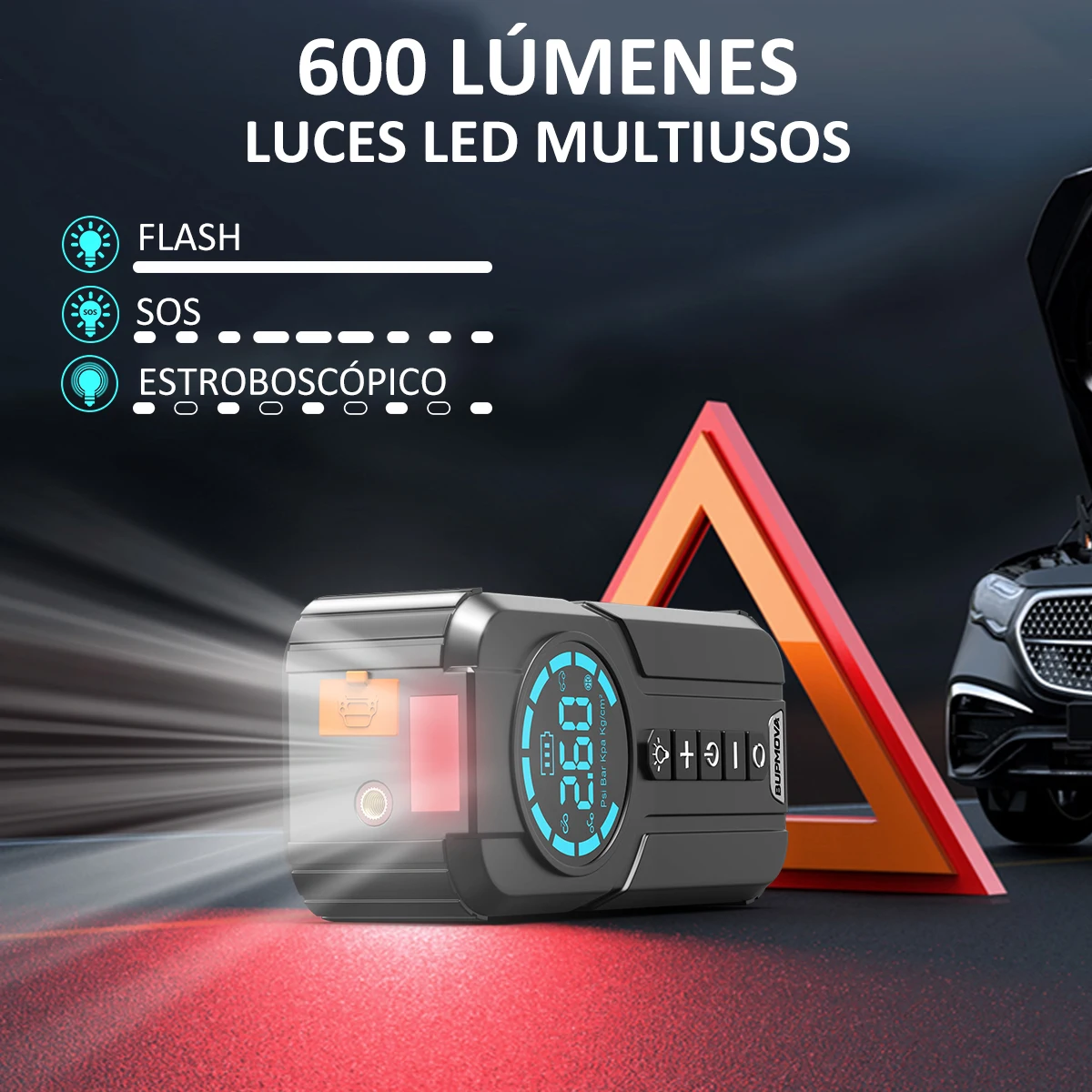 Kompletná sada núdzových káblov starostlivo rozložená