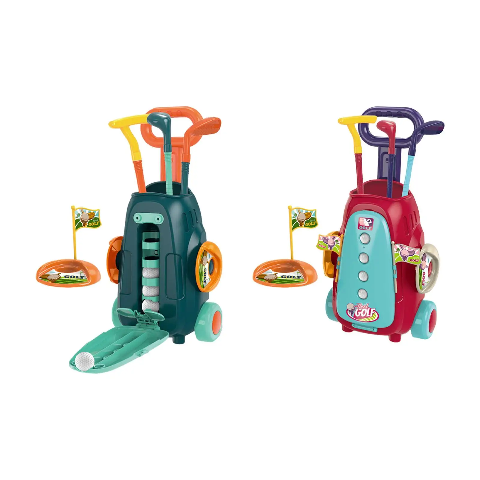 Set Da Golf Per Bambini Giocattoli Sportivi Per Interni Ed Esterni Allenamento Golf Mini Golf Set Da Gioco Per Bambini E Bambine 2 3 4 5 + Anni