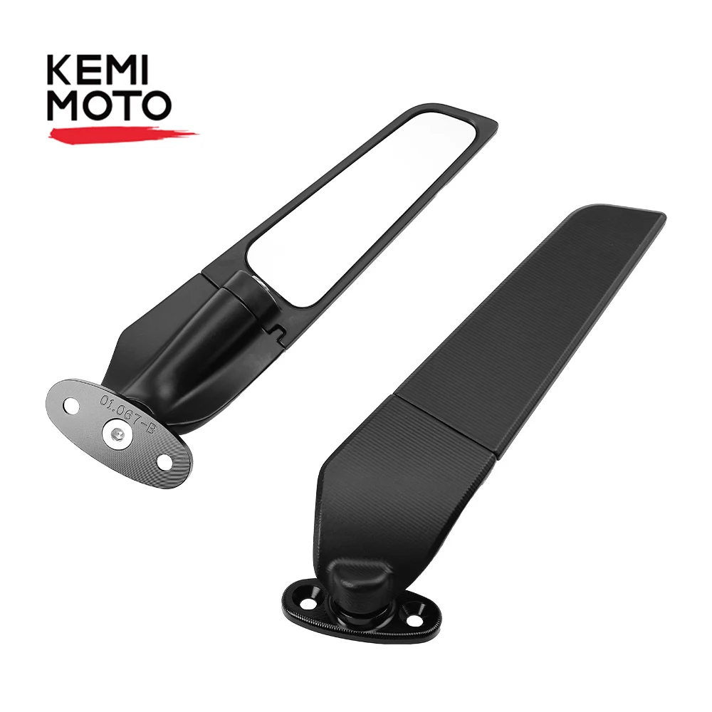 

Для KAWASAKI ZX-10R ZX10R 2018 2019 2020 2021 зеркала для крыла мотоцикла, боковые зеркала, регулируемое вращающееся зеркало заднего вида с ЧПУ