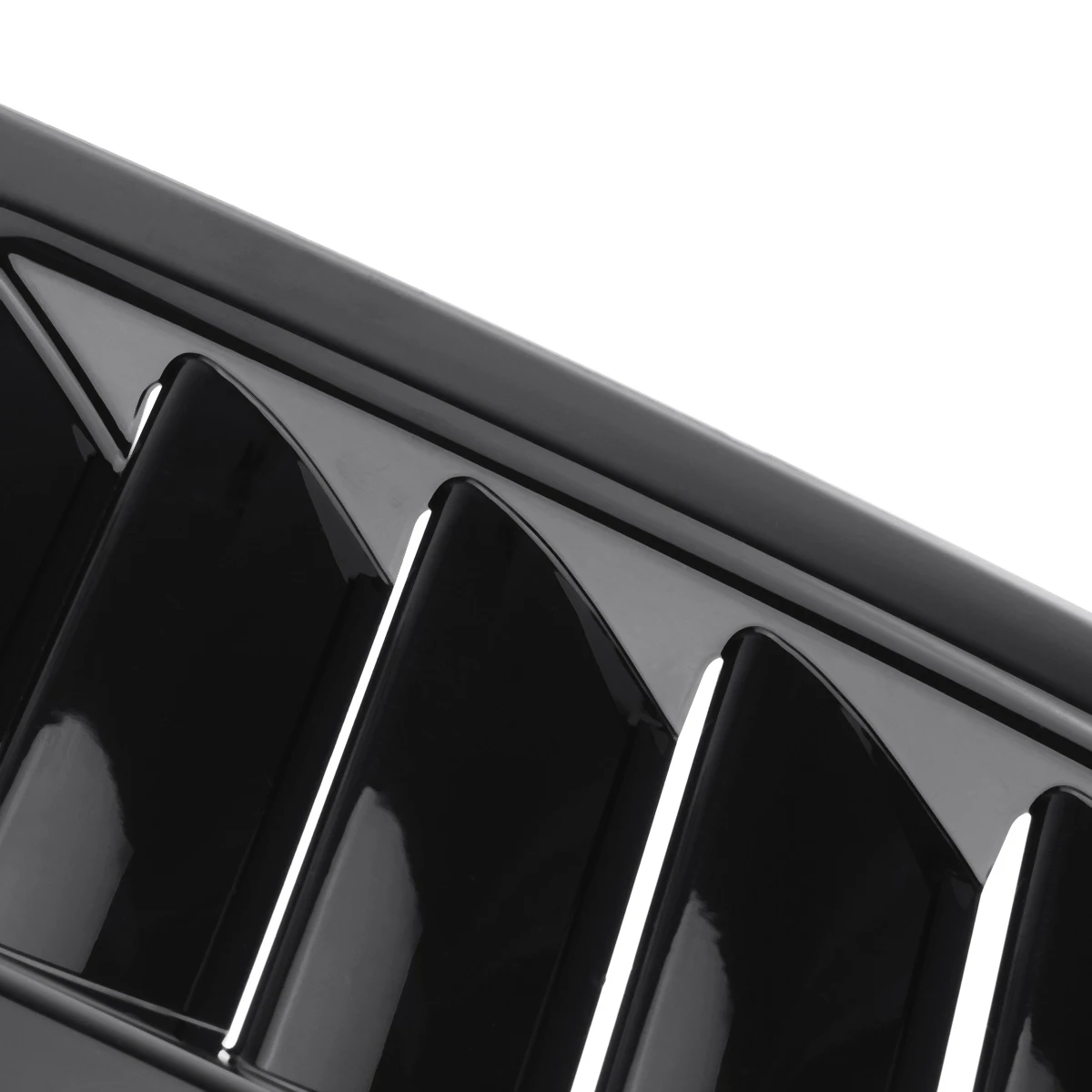 Pair Universal Front bonnet vents Hood Trim Cover for Ford Focus RS ST MK2 MK3 Style ABS Glossy Black / Carbon Look