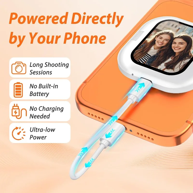 Compact Wireless Selfie Monitor with Back Screen and 1080P Resolution