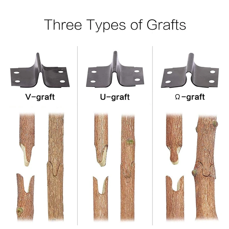 Grafting Tool Kit Garden Pruner Tools For Fruit Trees Grafting Including Tapes Grafting Knife & Replacement Blades 5