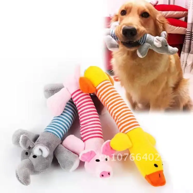 

2022 New Dog Toy For Large Dogs Cat Plush Squeak Stuffed Toys Fleece Durable Chewing Cute Soft Toy Pet Molar Toy Dog Accessories