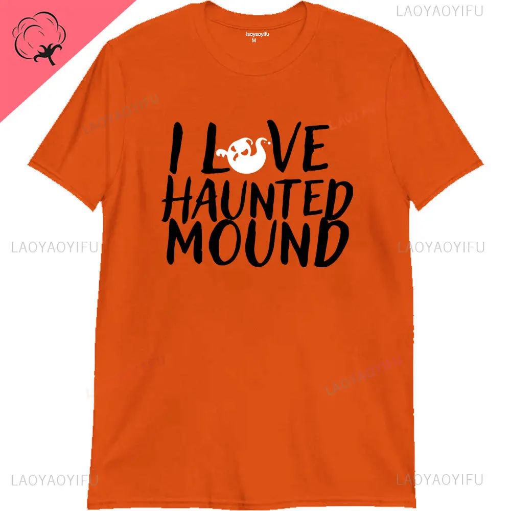 Funny Style Heart Shape Sematary I Love Haunted Mound Man T