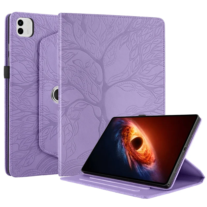 Embossed 360° Rotating Stand Tablet Case Cover