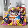 Doctor Slump cartoon printed blankets Flange Warm blanket soft and comfortable blanket picnic blankets bed linings birthday gift 6