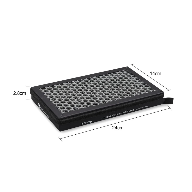 2pcs HEPA N98 For Tesla Model 3 Model Y Carbon Activated PM2.5 Cleaner Air Filter Conditioner Replacement Kit Car Accessories