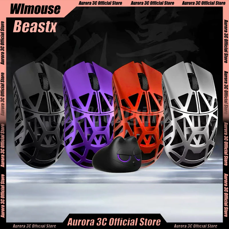 

New Wlmouse Beast X Mouse With 8k Receiver Lightweight Mouse Magnesium Alloy Mouse PAW3395 26000DPI Esports Gaming Mouse Gifts