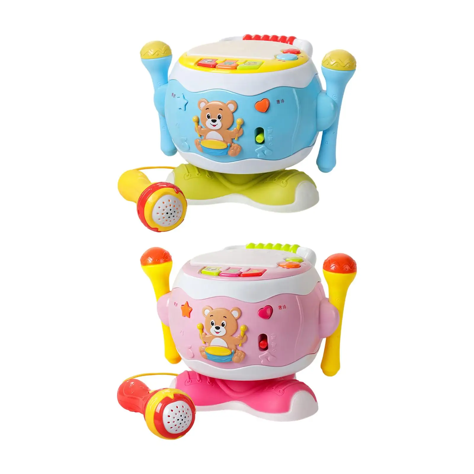 

Activity Table Center Toy Sensory Sound Toy Children's Toy Hand Beat Drum for Children Boy Girls 1 2 3 4 Year Old Kids Gifts