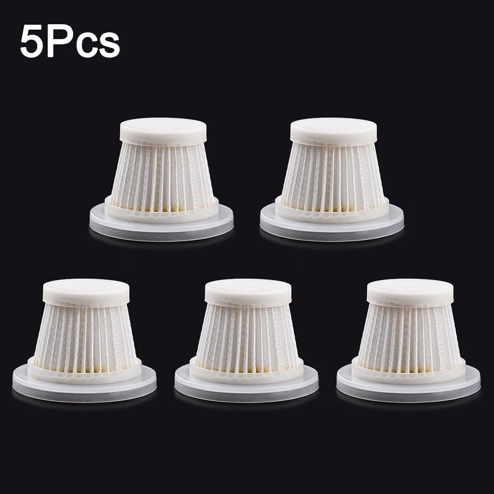 HEPA Car Vacuum Filter Washable Cordless Vacuum Cleaner Filter Easy Installation and Removal 5pcs Car Cleaner Accessories wireless vacuum cleaner vacuum cleaner portable vacuum cleaner handheld vacuum cleaner hepa filter kit