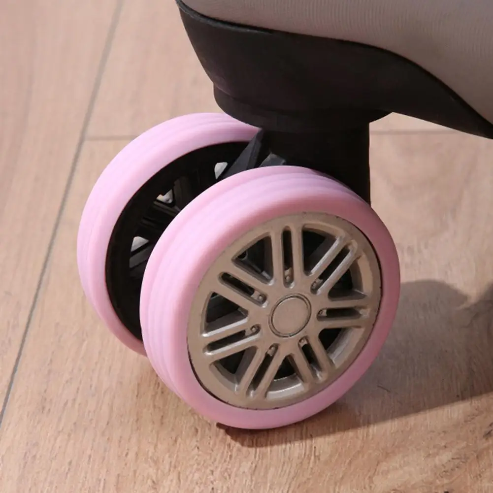 8PCS Luggage Wheels Protector Cover Silicone Wheels Caster Travel Luggage Suitcase Reduce Noise Wheels Guard Cover Accessories