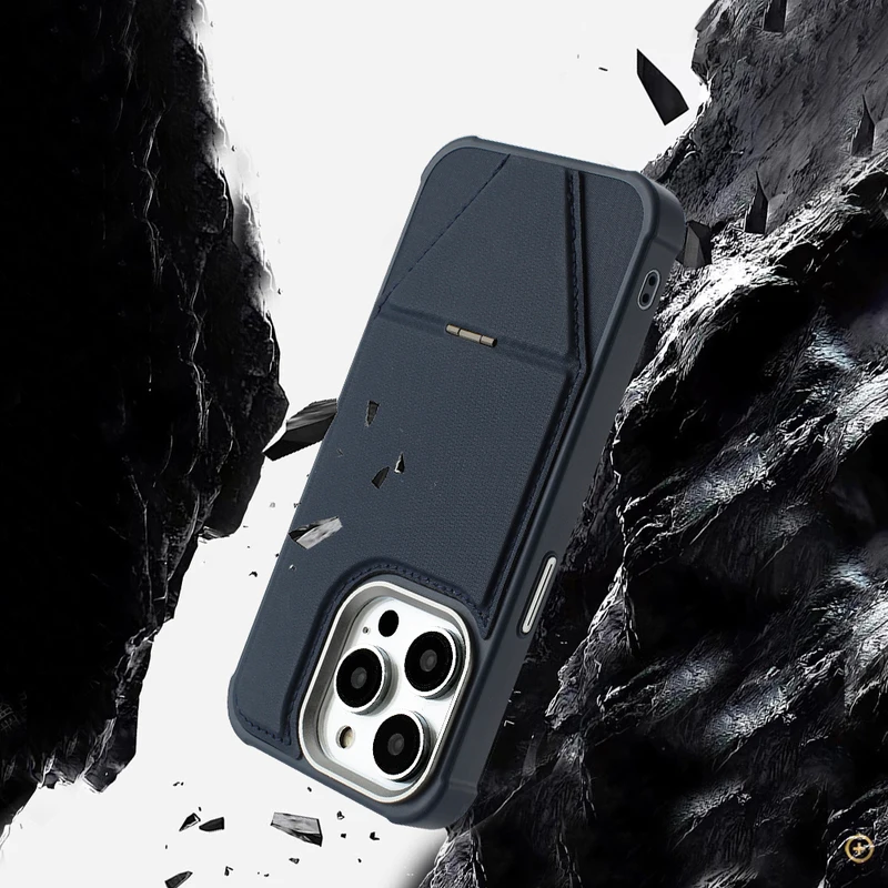 Custodia di ricarica magnetica per iPhone 17 16 15 14 13 Pro Max 16e 16 15 Plus, custodia antiurto con supporto, custodia elegante e di lusso_voghion.com