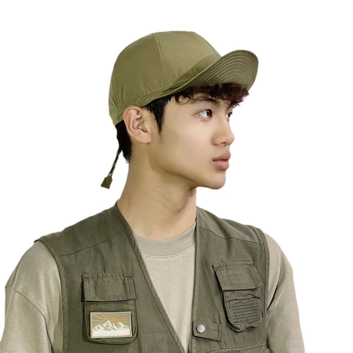 Double-Sided Wear Quick-Drying Baseball Cap Sunshade Waterproof Camping Duck Tongue Cap Soft Brim Workwear Big Head
