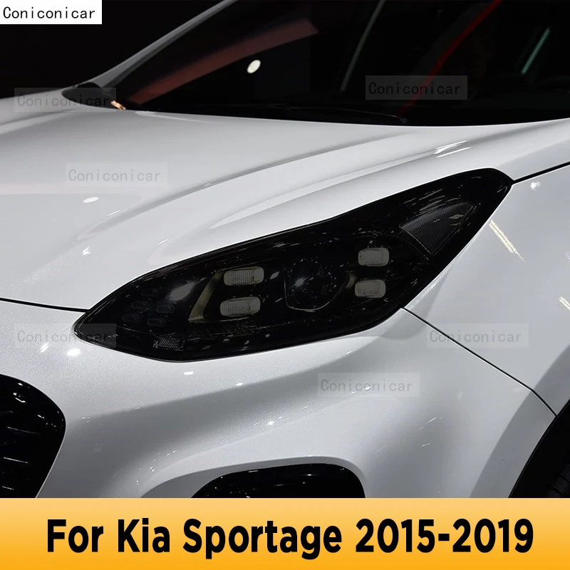 

For Kia Sportage 2015-2019 Car Exterior Headlight Anti-scratch Front Lamp Tint TPU Protective Film Repair Accessories Sticker