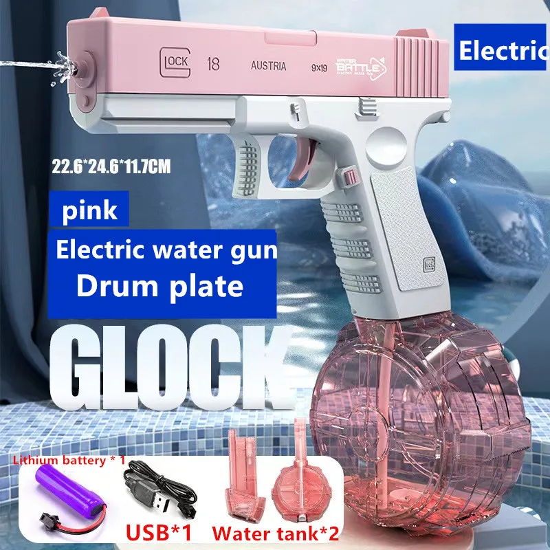 M416 Water Gun Electric pistolet Shoot Toy Full Automatic Summer Shoot Beach Outdoor Fun Toy For Children Boys Girl Adults Gift 6