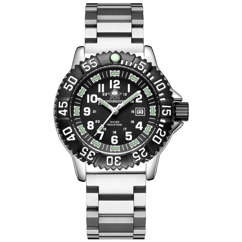 ADDIESDIVE Men's Waterproof Luminous Nylon Sports Watch