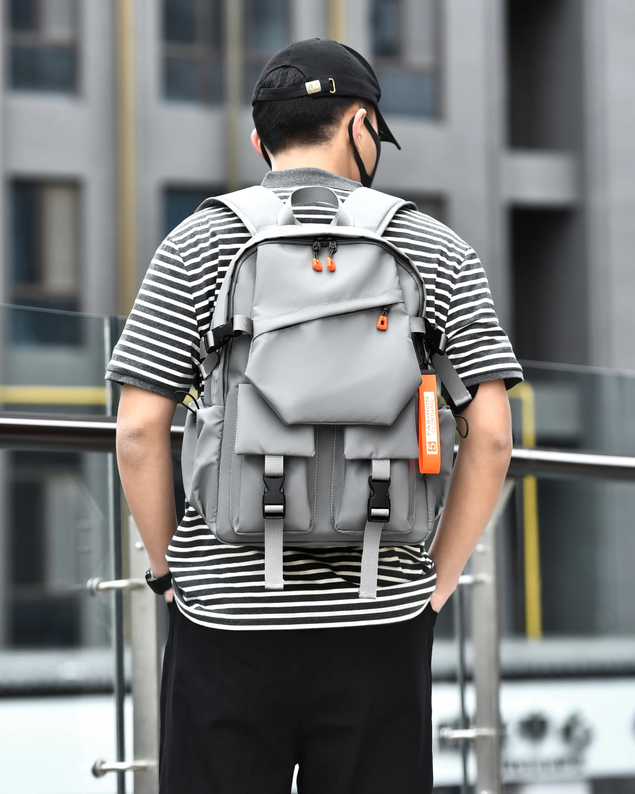 Toposhine Solid Color Light Business Travel Backpack Man Nylon Lightweight Waterproof 15.6 Inch Laptop Bag USB Teens School Bags