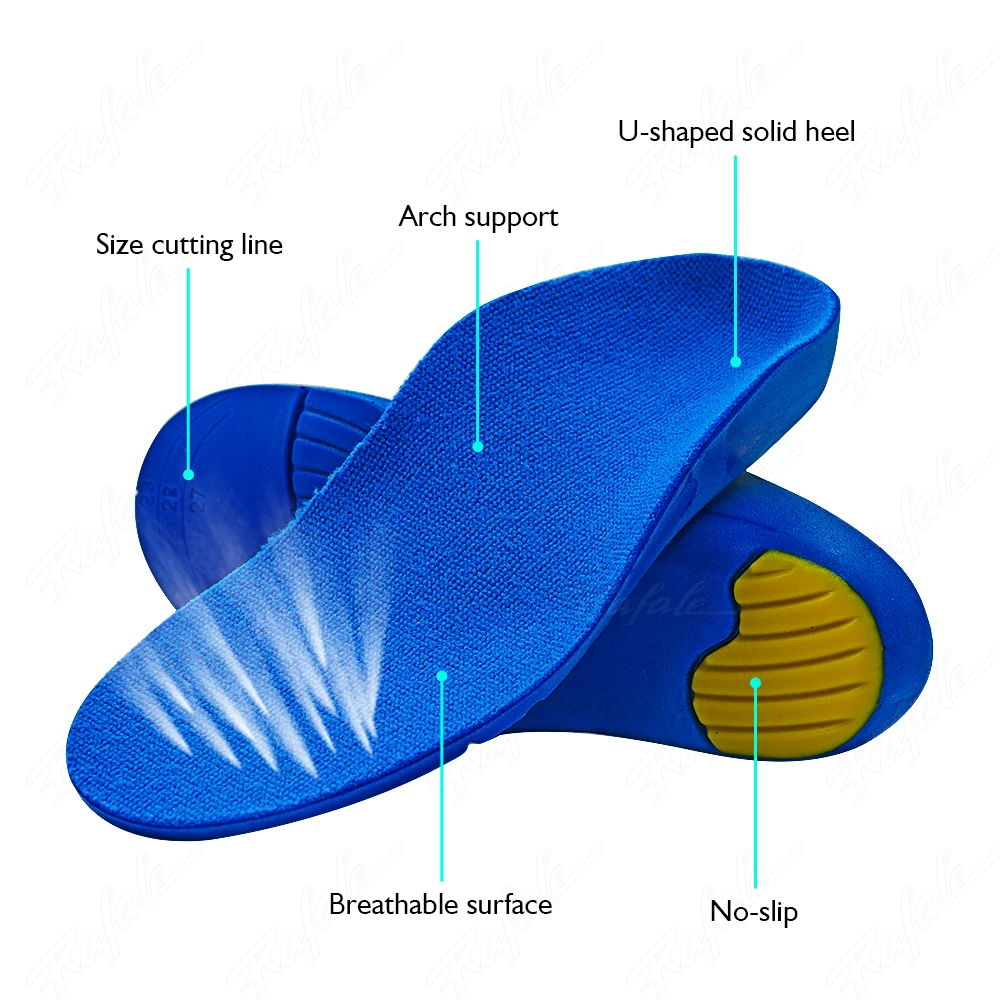 Kids Children Orthotics Insoles Correction Foot Care For Kid Flat Foot Arch Support Orthopedic Insole Soles Sport Shoes Pads