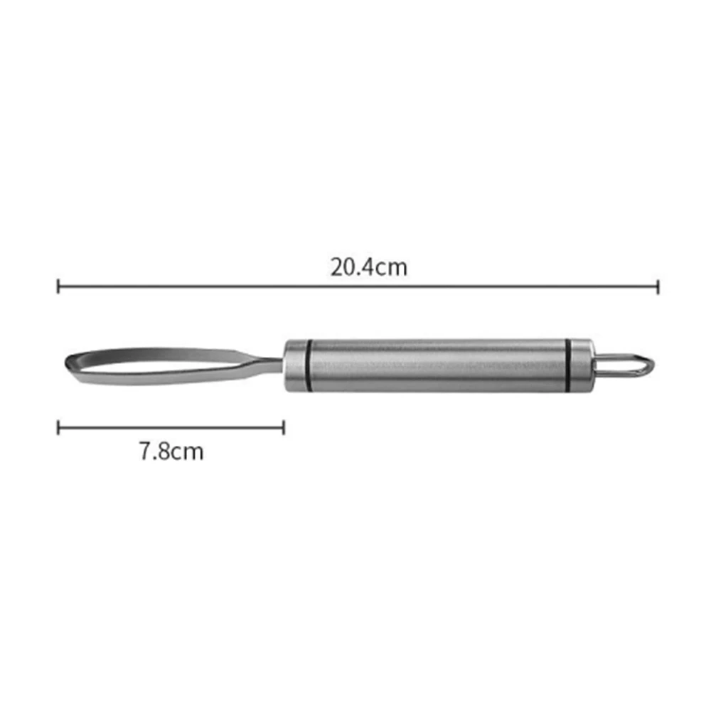 Stainless Steel Mango Corer Scoop Fruit Spoon Multi-functional Cutting and Peeling Slice and Take The Fruit Pulp Tool