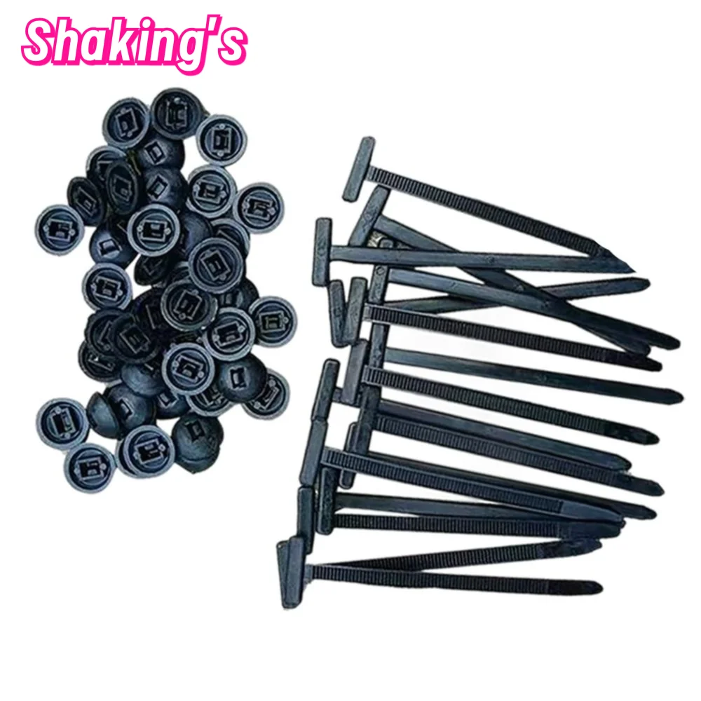 Black Nylon Cable Tie Buckle Heavy Duty Zip Ties for Automotive