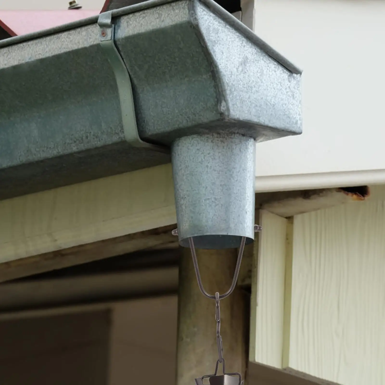 Rain Chain Hook Decorative Drainer Metal Adapter Outdoor Gutter Installation Parts Chains for Gutters Fitting