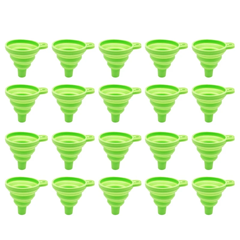 

New Multifunctional Portable Mini Funnel, Retractable Silicone Folding Funnel For Kitchen,Kitchen Tools
