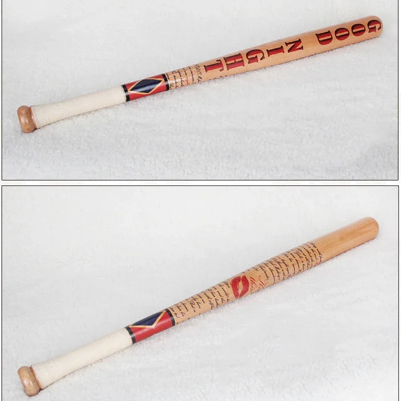 Bat Clown Women Wood Baseball Beauty Girl Solid Wooden Baseball Accessory Comic Cosplay Props Holiday Halloween Costume Props halloween costumes