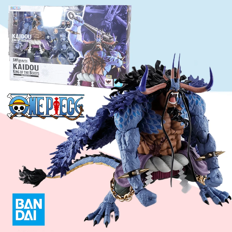 반다이 S.H.Figuarts SHF 원피스 카이두 비스트 맨 비스트 폼 풀 액션 애니메이션 모델 키트, 완제품 장난감 선물
