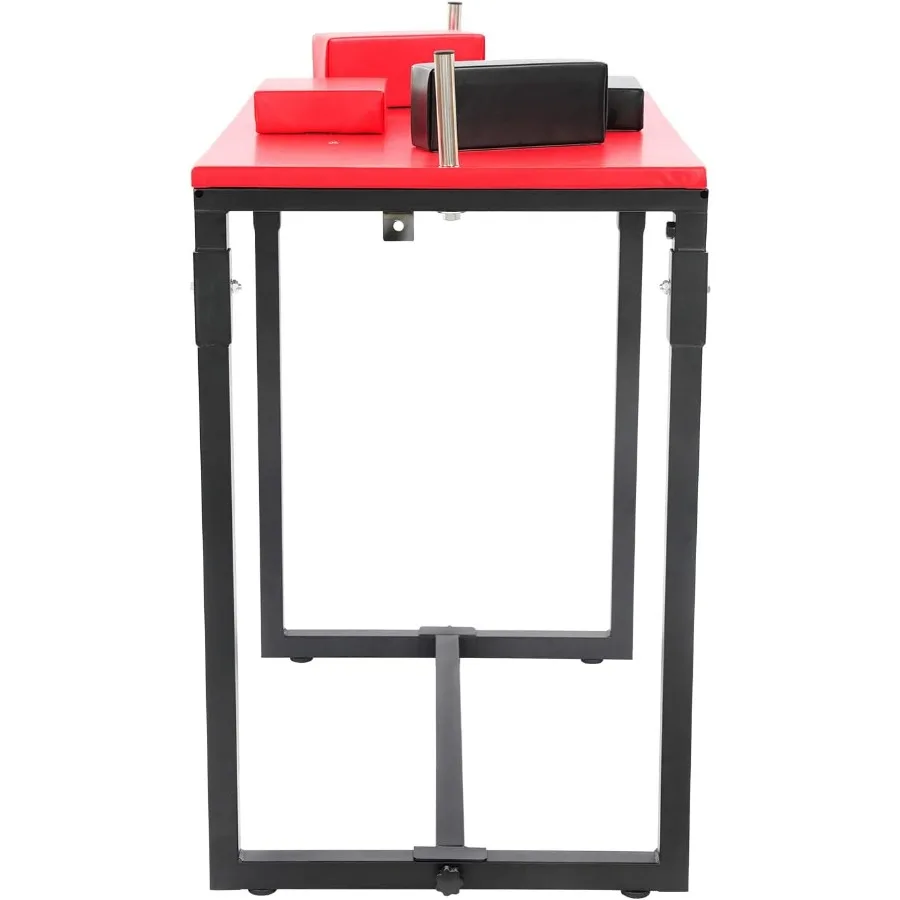 Arm Wrestling Table - Professional Arm Wrestling Battle Table with Elbow &Forearm Pads, Handles Competition Training Table for H