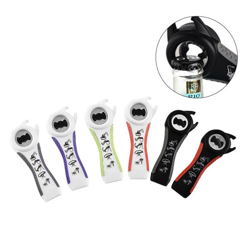 

Кухонные инструменты Гаджеты открывалки многофункциональная Нержавеющая сталь двойной цвет Силиконовая банка открывалка для пива 10 шт./лот