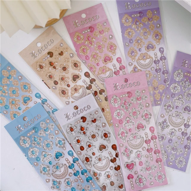 Aesthetic Ins Love Stickers for Scrapbooking, Korean Stationery